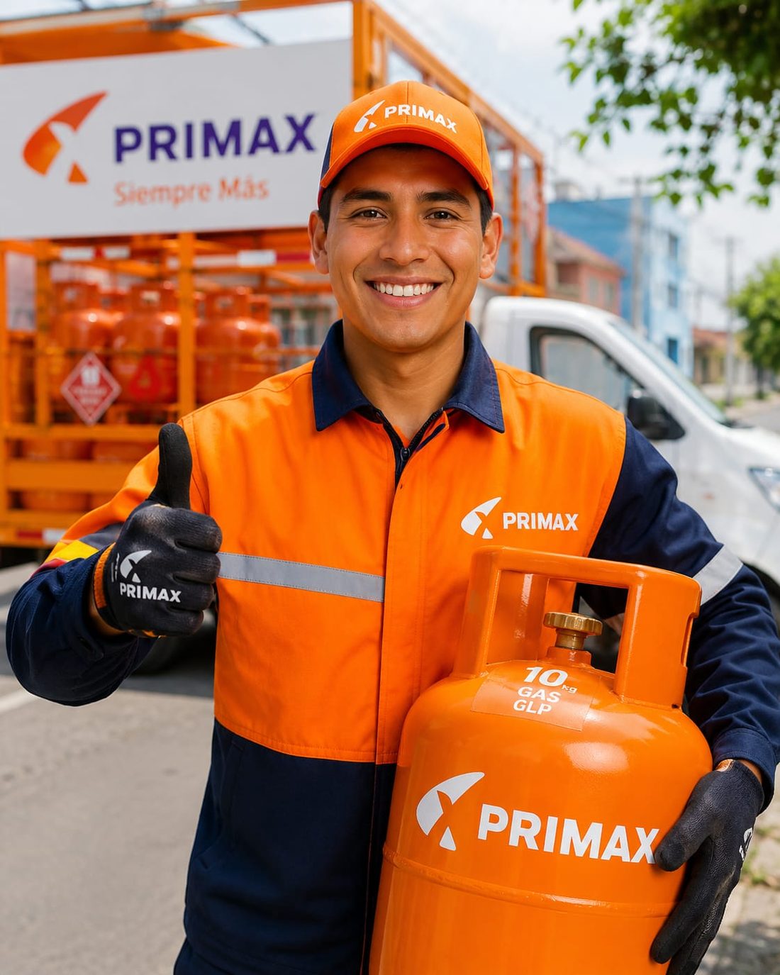 Reparto de gas Primax a domicilio con balón de 10 kg en Santiago de Surco, Miraflores, Barranco y San Borja